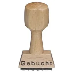 Textstempel "Gebucht" ohne Logo, 1 St.