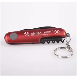 Multifunktionales rotes Taschenmesser - Glück Auf! - Bergbau