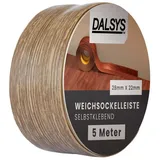 Dalsys Weichsockelleiste selbstklebend 5m Dunkle Eiche Fußbodenleiste