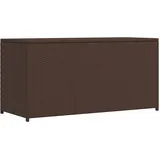 Garten-auflagenbox Braun 120x50x60 Cm Poly Rattan