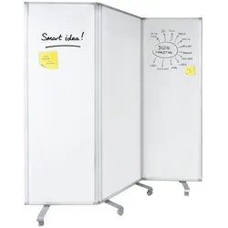Master of Boards Mobile Trennwand   Whiteboard   3-teilig