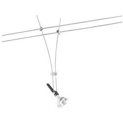 Paulmann Seil-Spot Comet | Seilsystem Deckenleuchte ohne Leuchtmittel | Chrom Deckenlampe