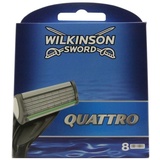 Wilkinson Rasierklingen Sword Quattro Klingen Ersatzklingen Rasierklingen 8 Stück