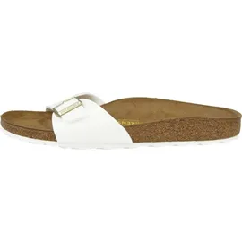 Birkenstock Madrid Birko-Flor Lack schmal patent white 41