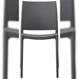 CLP Gartenstuhl Meton 42 x 42 x 81 cm dunkelgrau