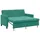 vidaXL Schlafsofa Türkis Stoff