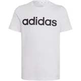 Adidas Unisex Kinder T-Shirt (Short Sleeve) U Lin Tee, White/Black, IC9969, 128