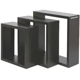 Minecraft Wandregal 3-teilig onesize Schwarz