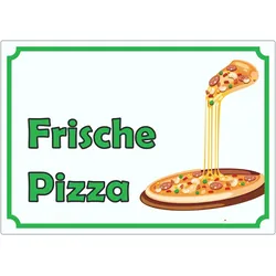 Frische Pizza Aufkleber A5 (148x210mm)