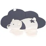 Sterntaler Krabbeldecke Motiv Wolke mit Eisbär Elia Grau,