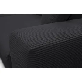 werk2 Big-Sofa WERK2 "Rozzana Mega Sofa mit viel Platz, aktuelle Bezüge. Breite 246cm", grau (anthrazit), B:246cm H:82cm T:105cm, 90% Polyester, 10% Nylon, Sofas, Big-Sofa, mit losen Rückenkissen, gemütlich, in Cord, Breitcord und Plüsch Bezug