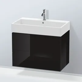 Duravit L-Cube 78,4x 45,9cm, sw hgl, 2 Schub., wandhängend