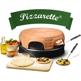 EMERIO PIZZARETTE Pizzamacher/Ofen 1 Pizza/Pizzen 1500 W Schwarz, Braun