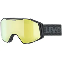 Uvex gravity FM, Skibrille, black matt/yellow-orange, one size
