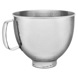KitchenAid Zubehör Gehämmerte Edelstahlschüssel 4,8L mit Griff (5KSM5SSBHM)