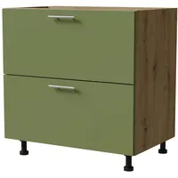 Feldmann-Küchen Schubladenschrank Brerra 80 x 50 x 82 cm Grün