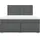 vidaXL Boxspringbett 180 x 200 cm Dunkelgrau