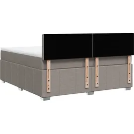 vidaXL Boxspringbett 180 x 200 cm Taupe