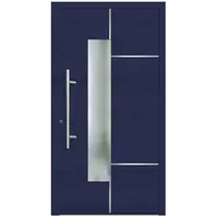 KNOCK Flügelüberdeckende Kunstoff-Haustür »Terra«, stahlblau