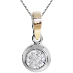 Kette mit Anhänger OSTSEE-SCHMUCK "Ostsee-Schmuck Kette mit Anhänger Sunny Exklusiv" Gr. 42, silber (silberfarben), Halsketten, Damen, 42cm, Silber 925 (Sterlingsilber), L: 42cm