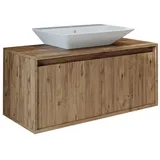 roomartstore.de Waschbeckenunterschrank Atlantic 100 x 0 x 0 cm Eiche