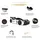 Aileenstore Kinderbett Police 90 x 200 cm Holz schwarz