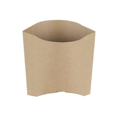 Greenbox Pommes Verpackung to Go, braun, 85 ml, Fettdichte Pommesschütte für kleine Portionen, 1 Karton = 1000 Stück