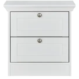 Möbel Kraft Nachtschrank Laurito 50 x 35 x 50 cm Weiß
