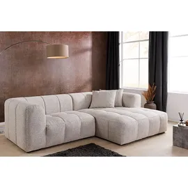 Riess-Ambiente Modernes Ecksofa ZERO GRAVITY 240cm graphit beige Strukturstoff 3-Sitzer Couch