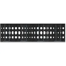 zaunzu Sichtschutzstreifen Design Vlies Bubble für Doppelstabmatten Schwarzgrau 2,6m