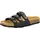 LICO Bioline Flower Pantoletten, Schwarz Silber, 39 EU