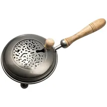 Nklaus Eiserne Räucherpfanne, anthrazit, D 12cm - Ideal für Räucherwerk und Weihrauch 15878