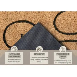 HANSE HOME 105661 Drinnen Rechteckig Schwarz, braun,