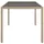 vidaXL Gartentisch 150 x 90 x 75 cm Beige