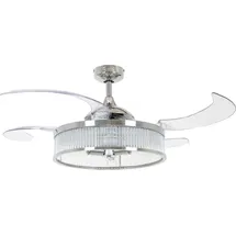 Beacon Lighting Corbelle 122 cm Deckenventilator chrom/transparent