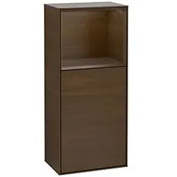 Villeroy und Boch Finion Seitenschrank F530GNGN 41,8cm, rechts, Ladestation, Regal Walnut veneer, Walnut veneer