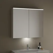 Burgbad Eqio 90 cm weiß glanz LED-Waschtischbeleuchtung