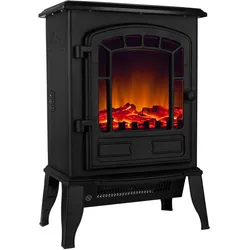 Elektrischer Kamin Schwarz 2000W mit Heizung
