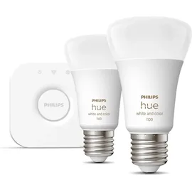 Philips Hue White and Color Ambiance 1100 E27 9W Starter-Kit (929002468810)