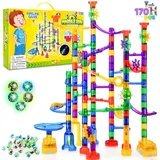 JOYIN Mehrfarbige Murmelbahn Marble Run Set, Bausteine Spielzeug, Mint-Lernspielzeug, Lernbaustein, Konstruktionspielzeug für Kinder