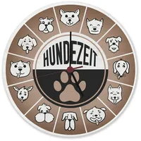 Speecheese Hundezeit mit lustigen Hunden Wanduhr aus Alu lustige