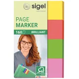 Sigel Haftmarker Brillant HN630 20x50mm farbig sortiert 4 St./Pack.