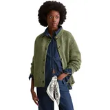 Marc O'Polo DENIM "aus kuscheligem Schurwolle-Alpaka-Mix", Damen, Gr. L, medium grün melange, Obermaterial: 60% Schurwolle, 16% Polyamid, 12% Polyacryl, 12% Alpaka, unifarben, relaxed fit, Rundhals, Rippbündchen, Strickjacken