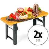 Stagecaptain BB-55 ON Hirschgarten Bierzeltbankerl Orange 2x Set