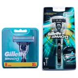 8 Rasierklingen in OVP + Gillette Mach3 Rasierer = 9 Klingen als Geschenk Set