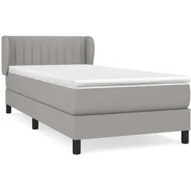 vidaXL Boxspringbett 100 x 200 cm Hellgrau