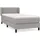 vidaXL Boxspringbett 100 x 200 cm Hellgrau