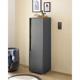 Home Affaire CITY/GIRON Hochschrank 34 x 114 cm Grau Kunststoff