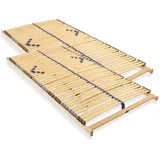 Sleepneo Lattenrost 160x200 cm vormontiert Blauer Engel-Zertifizierung 42 Latten 7-Zonen Birkenschichtholz belastbar 150 Kg Made in Germany