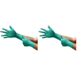 Ansell Microflex 93-260 Einweghandschuhe aus Nitril/Neopren, chemikalienbeständig, für die Industrie, Mechaniker und Heimwerker, Grün, Größe L (8,5-9) (6 Stück). (Packung mit 2)